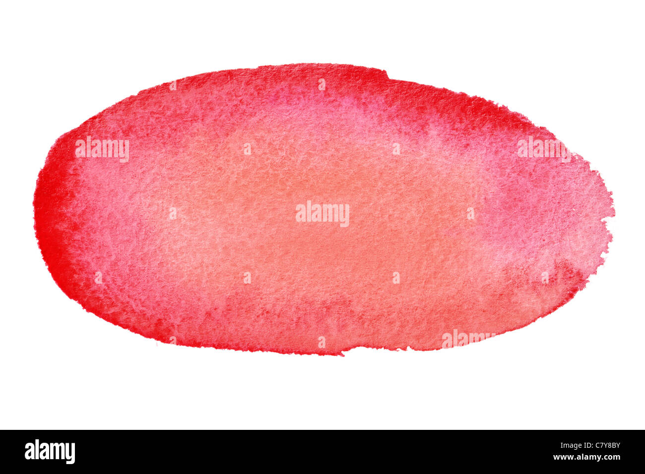Red watercolor brush strokes with space for your own text Stock Photo