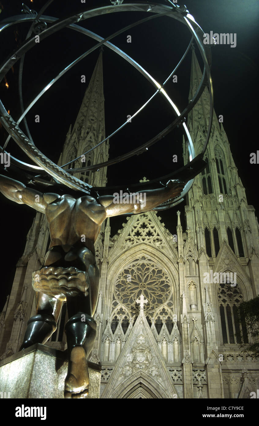 St patricks cathedral statues hi-res stock photography and images - Alamy