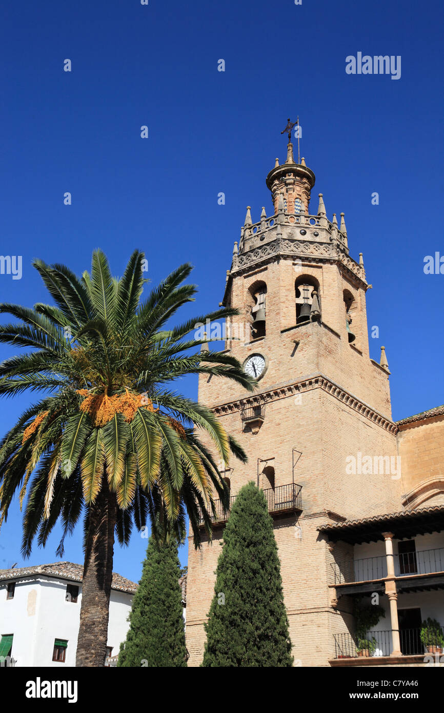 Church of Santa Maria la Mayor, Ronda, Spain Stock Photo