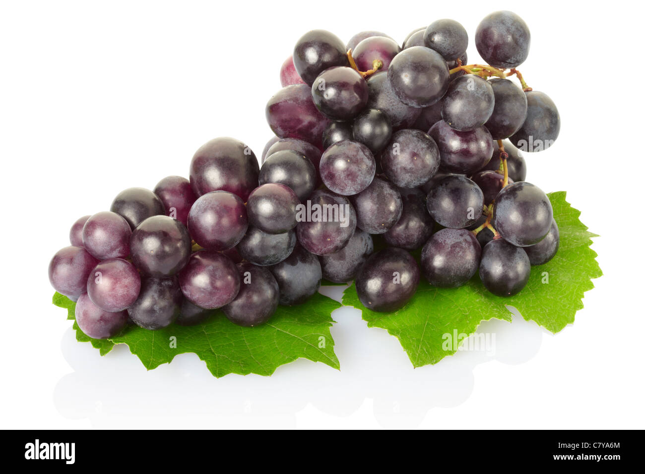 Fresh red grape isolated Stock Photo