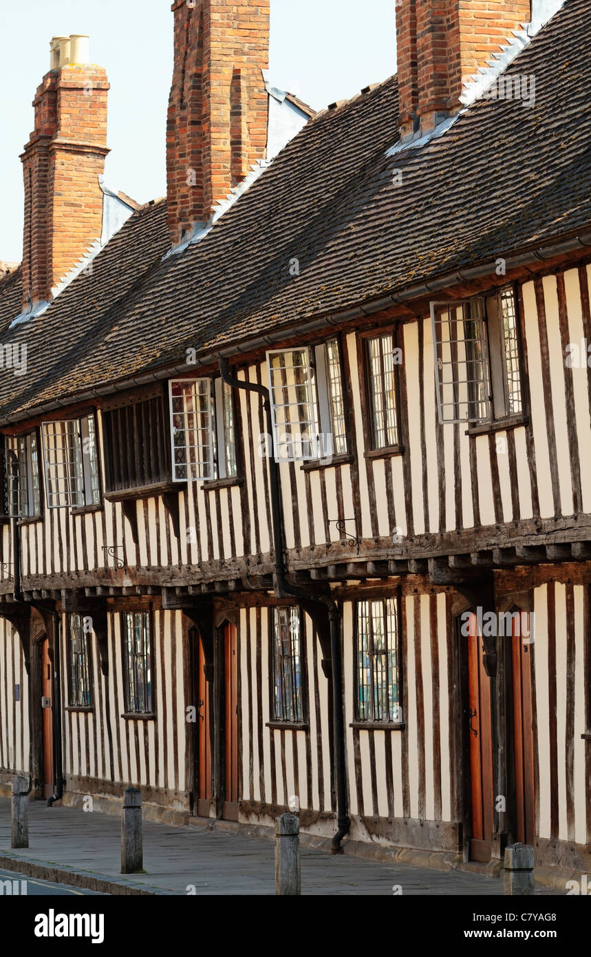 Alms Houses, Church Street, Stratford-upon-avon, Warwickshire, England, United Kingdom Stock Photo