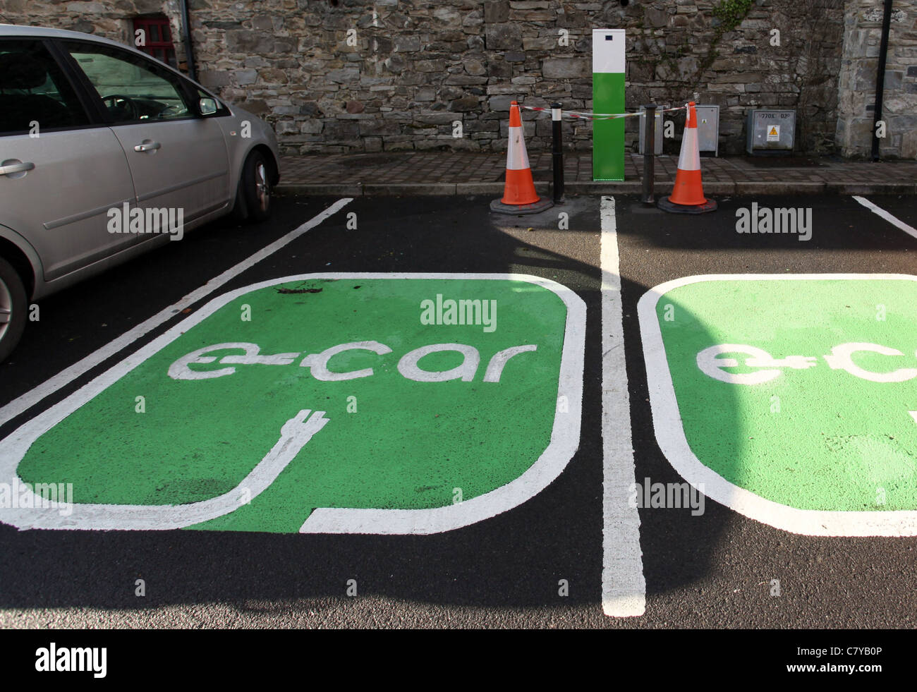 Electric Car Parking in Ireland Stock Photo Alamy