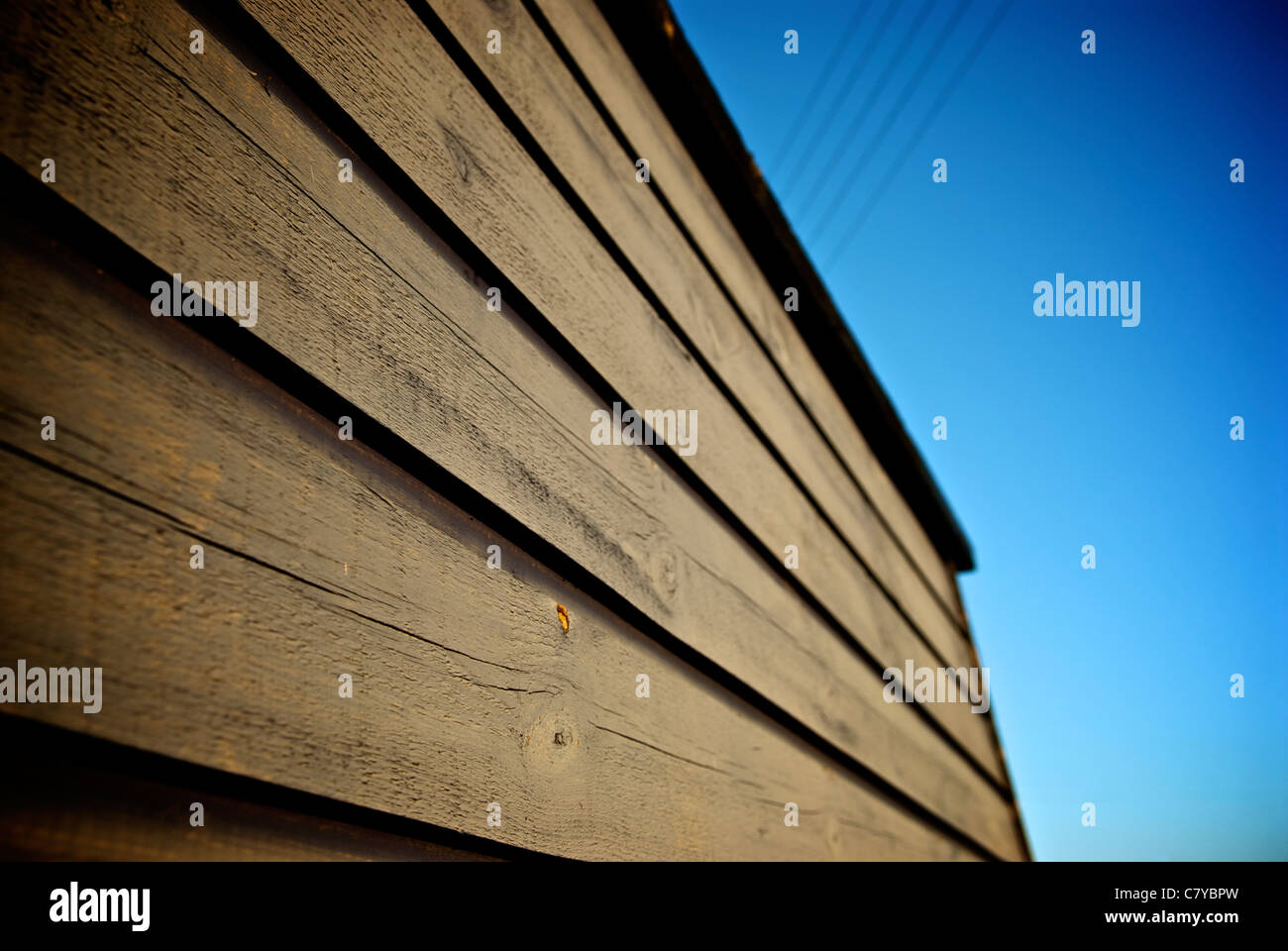 WOODEN WALL Stock Photo