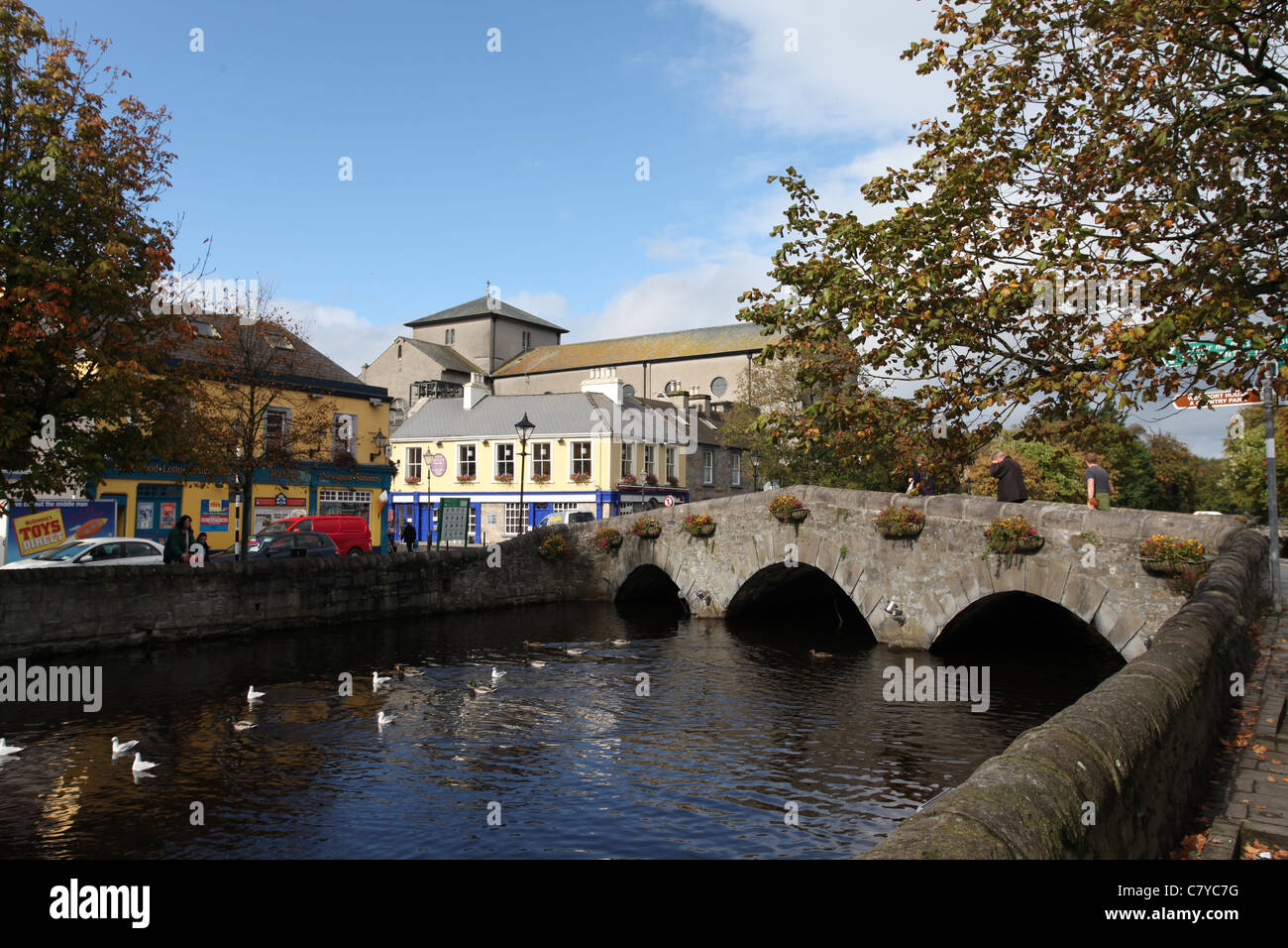 Bridge over Carrowbeg in Westport Co Mayo Stock Photo Alamy