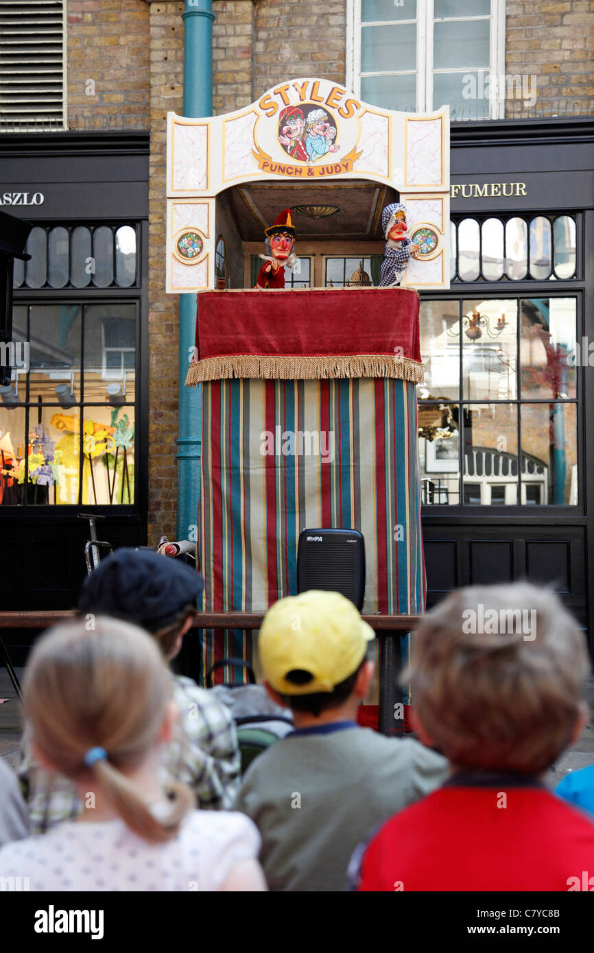 Punch and Judy Show at the Covent Garden Punch & Judy Festival in