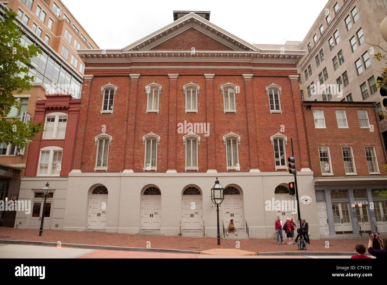 Fords Theatre, where Abraham Lincoln was shot, Washington DC USA Stock Photo