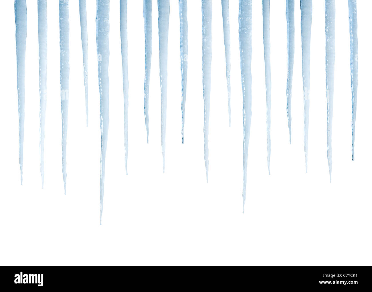 Real photograph of isolated icicles not a 3D render Stock Photo Alamy