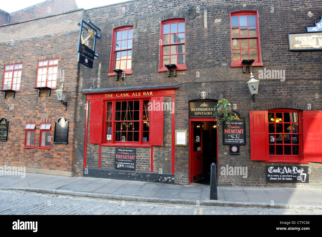 The Anchor Pub, Bankside, London, England Stock Photo