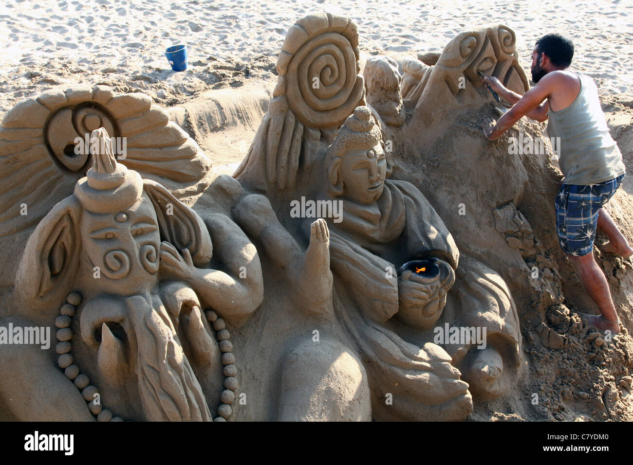 Sand sculpture, Spain, Sitges Stock Photo - Alamy