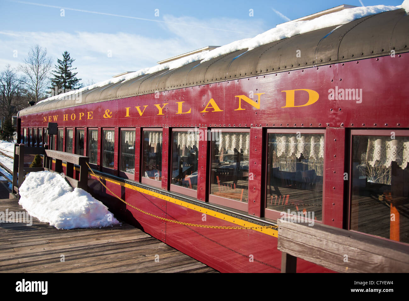 New Hope & Ivyland Train car in New Hope, Pennsylvania Stock Photo Alamy