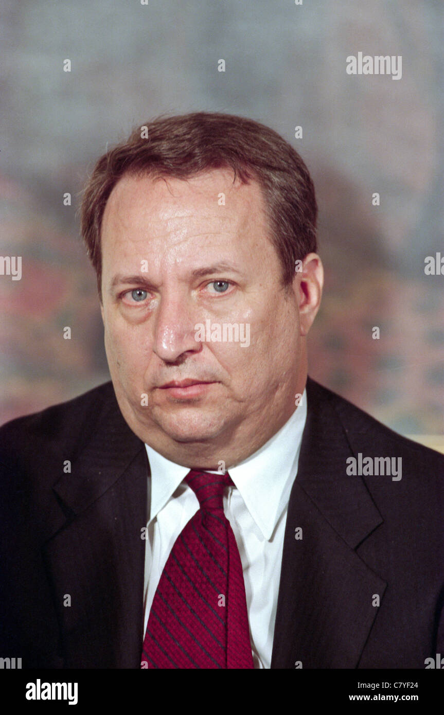 Economist Larry Summers during an event at the White House January 11, 1999 in Washington, DC. Stock Photo