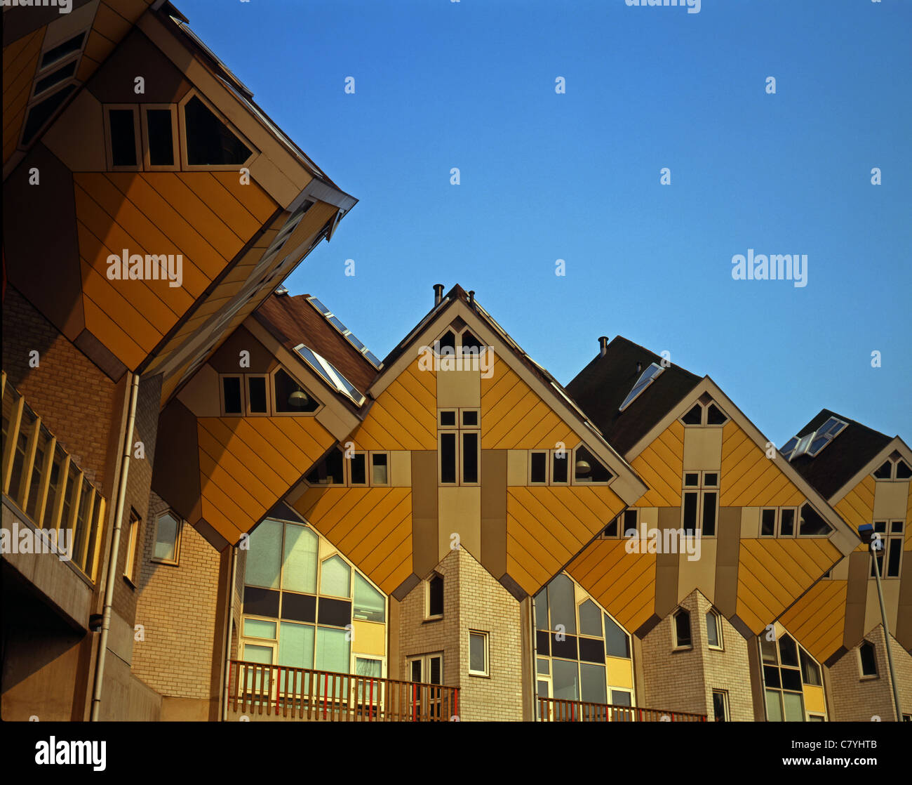 Condominium, Apartment House, Collective House, Unique design, Stock Photo