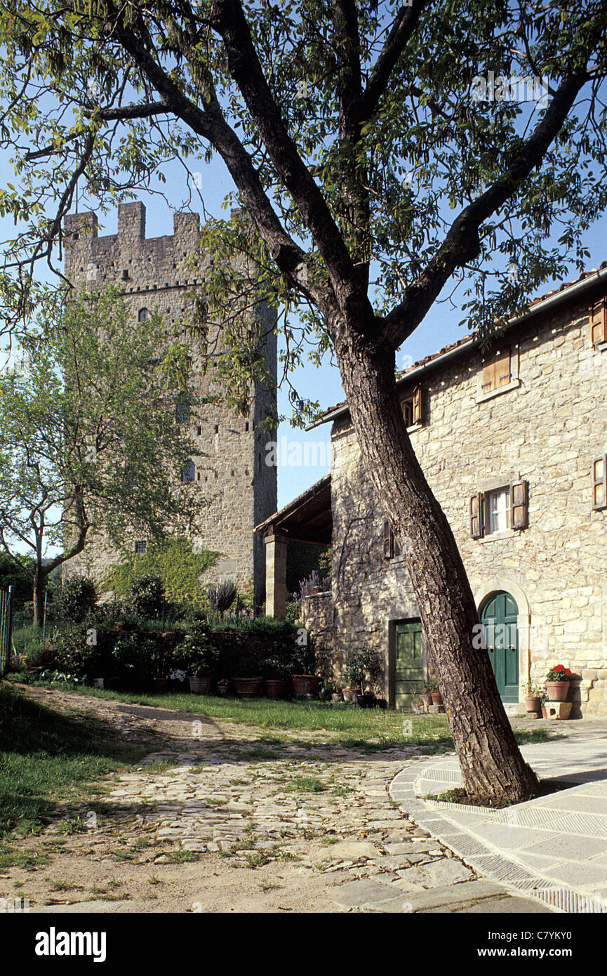 Tuscany, Casentino, Porciano castle Stock Photo Alamy