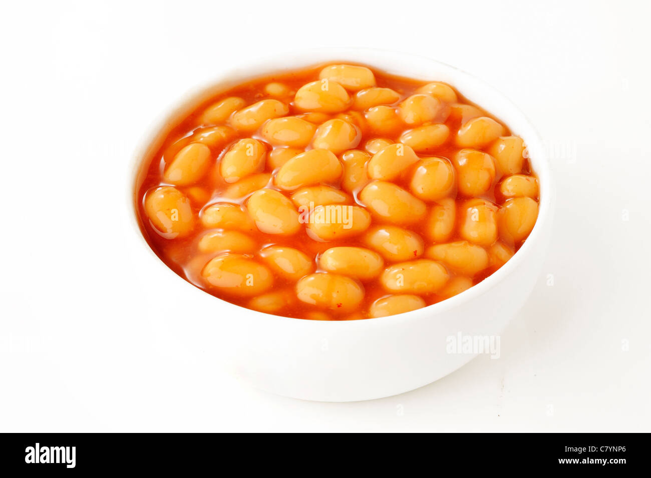 baked beans in a bowl Stock Photo