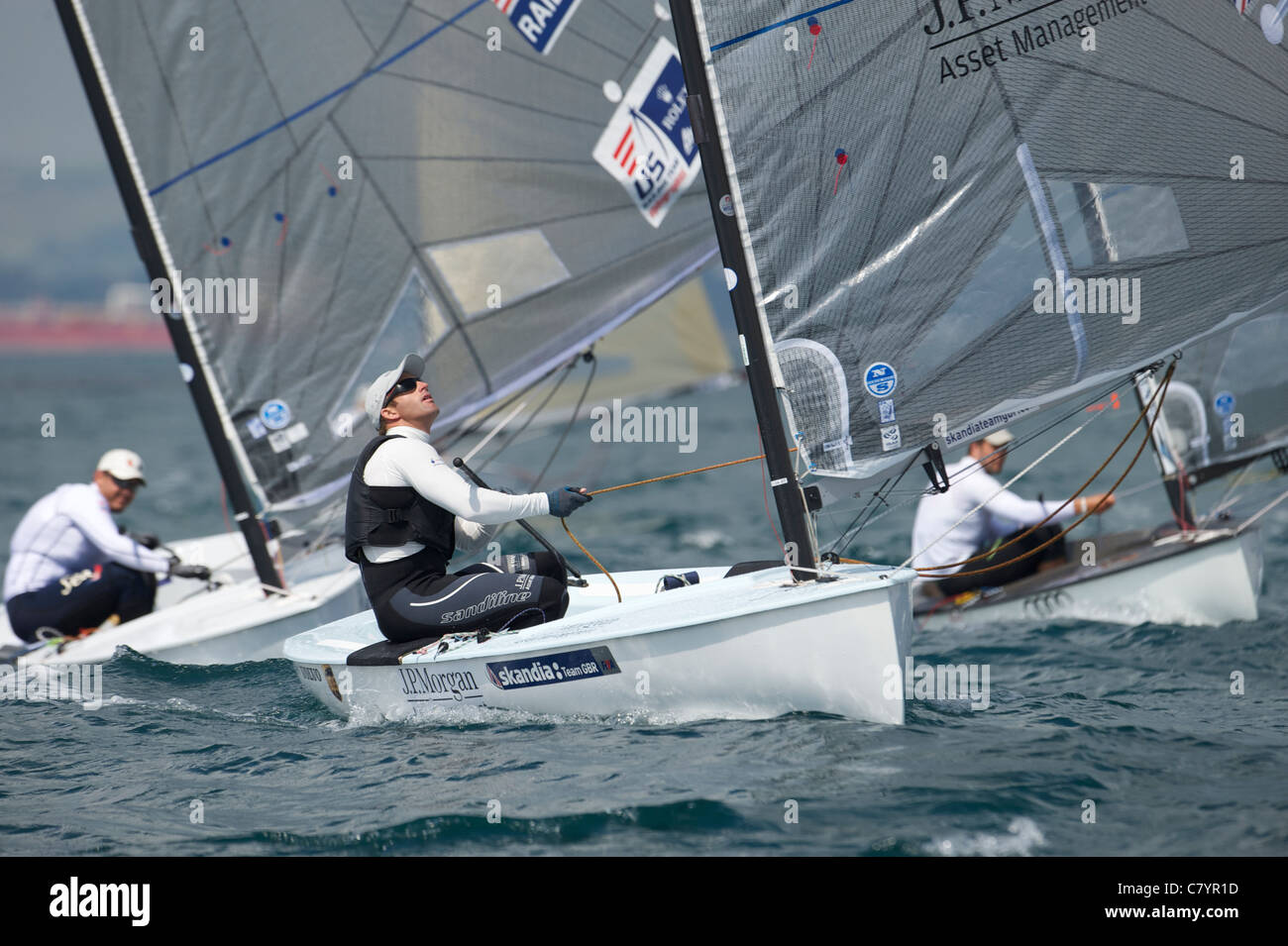 Ben Ainsley (GBR), Sailing Olympic Test Event, Finn men's one person