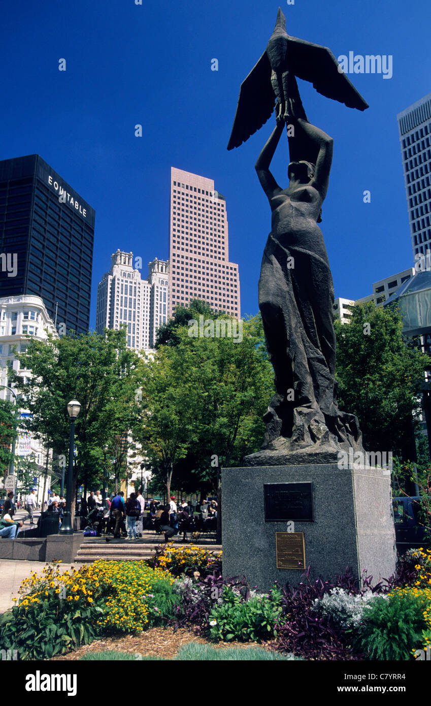 Atlanta. Phoenix Rising Statue Stock Photo Alamy