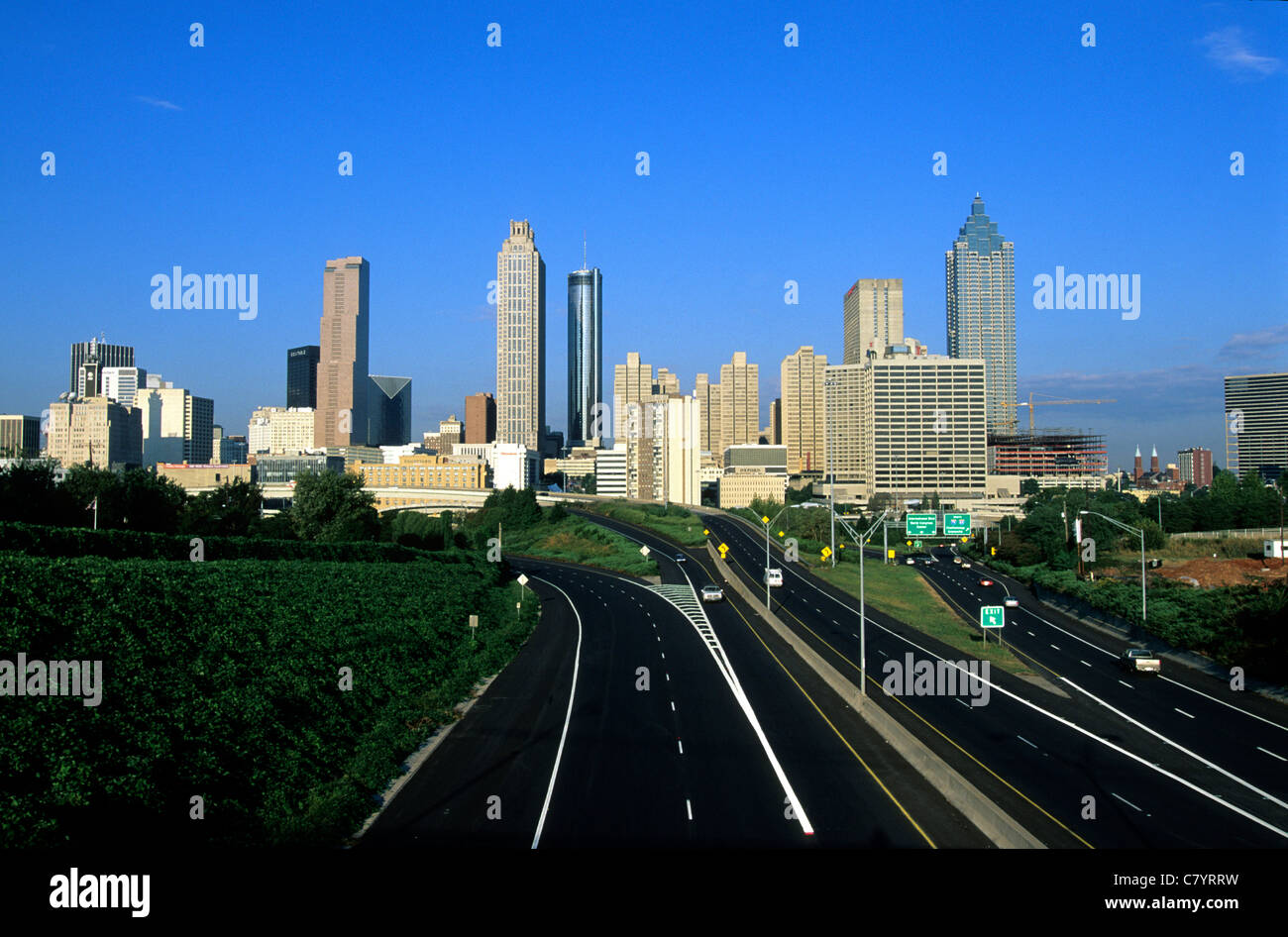 USa, Georgia, Atlanta skyline Stock Photo