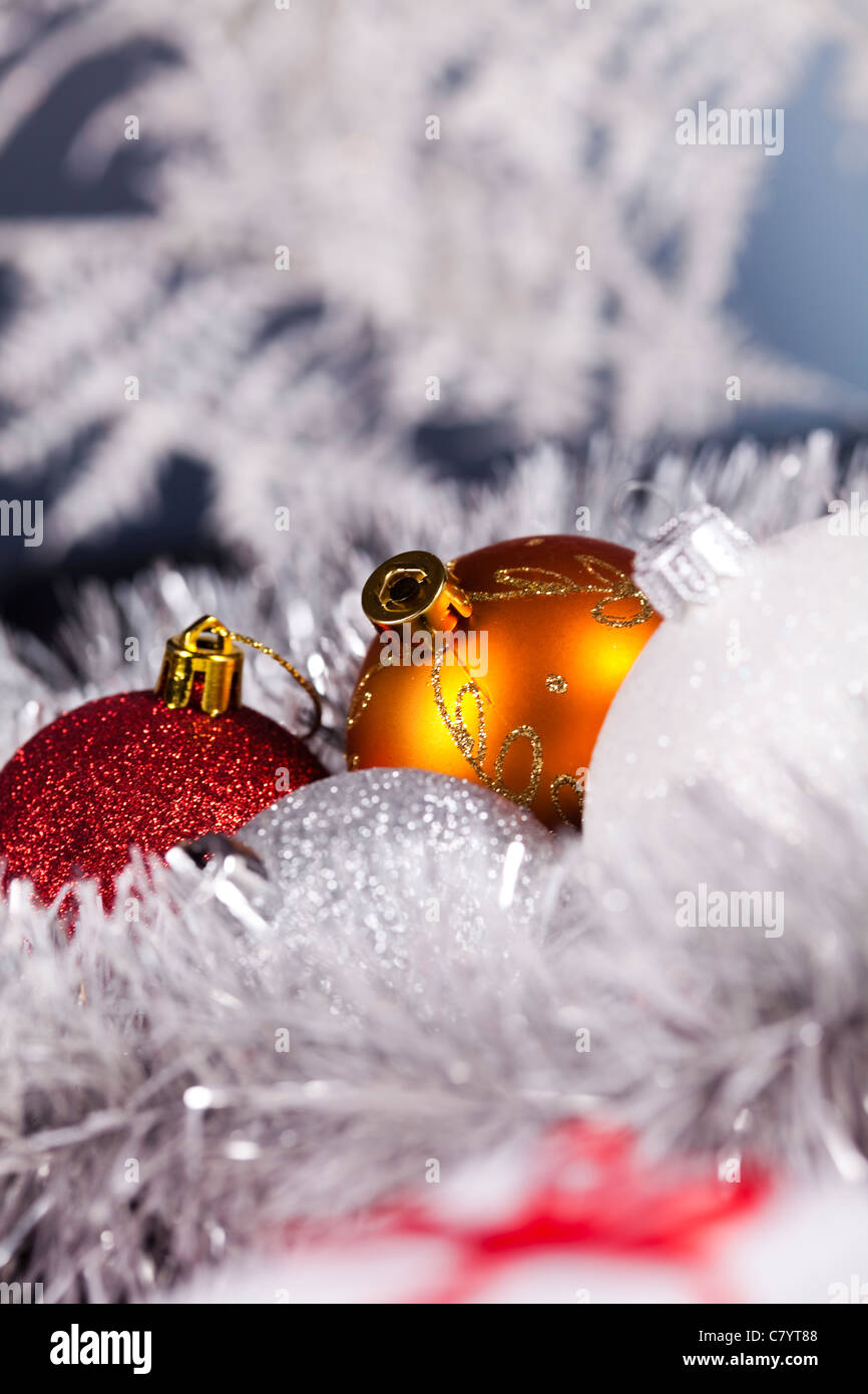 Christmas Tree Baubles Stock Photo - Alamy