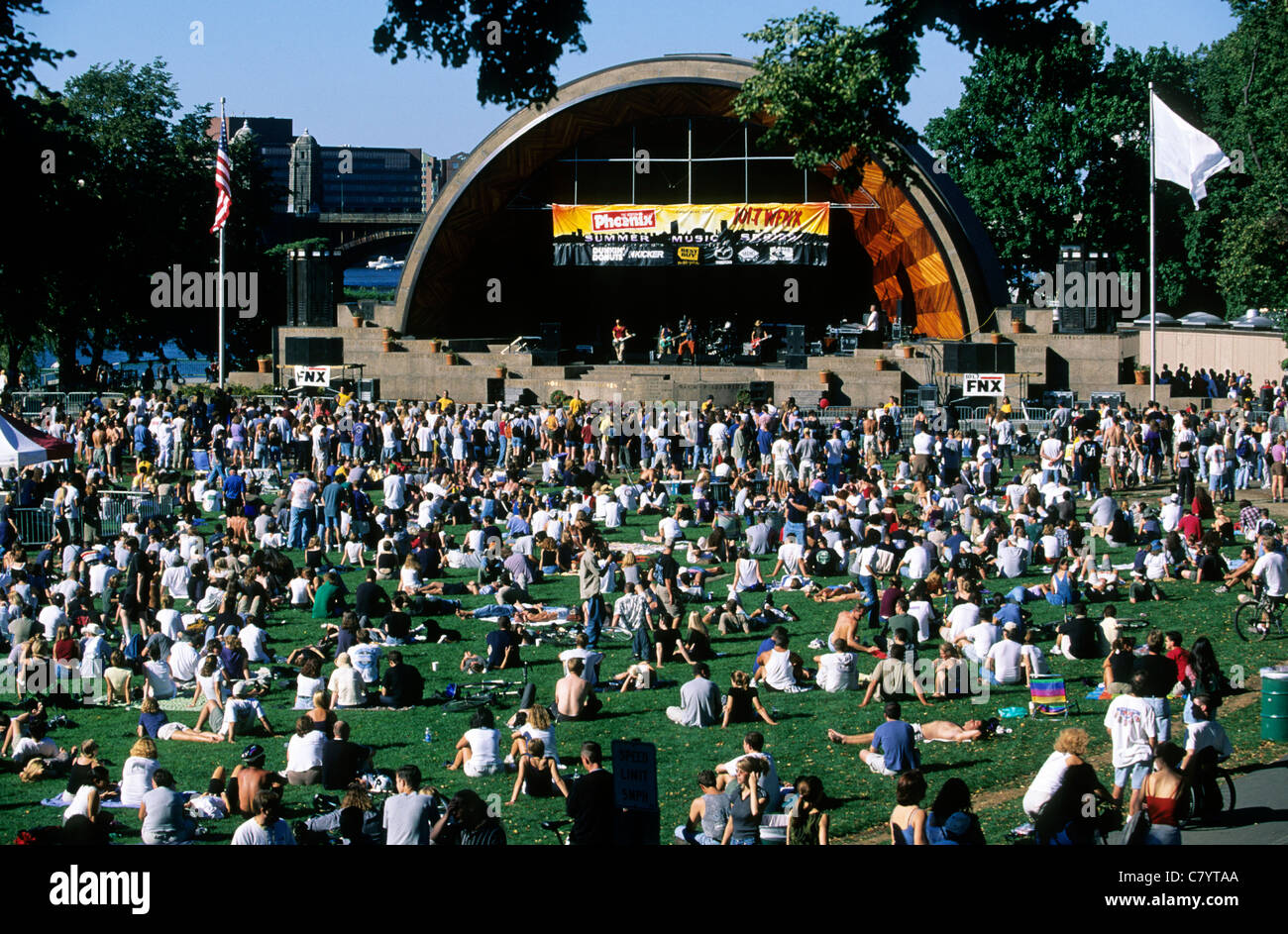 Usa, Massachusetts, Boston, Concert at the Hatch Shell Stock Photo Alamy