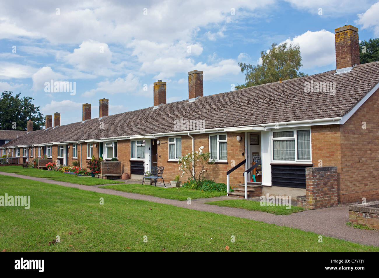 Local authority housing for the elderly Stock Photo Alamy