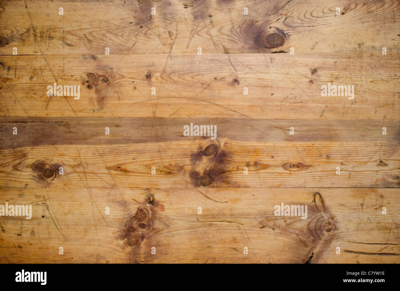 Antique pine wood background Stock Photo