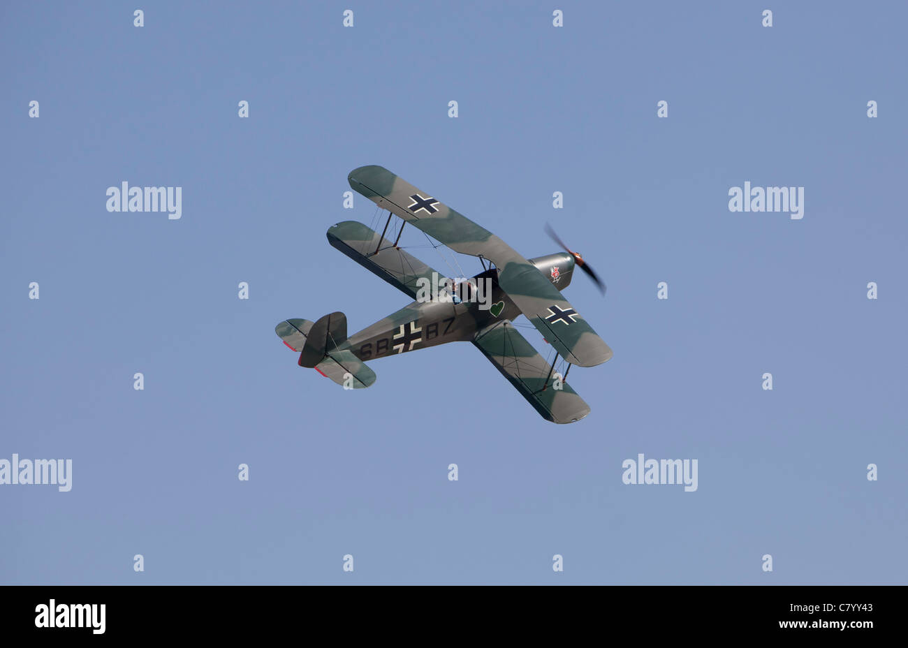 Air exhibition of old planes in Cuatro Vientos, Madrid Stock Photo