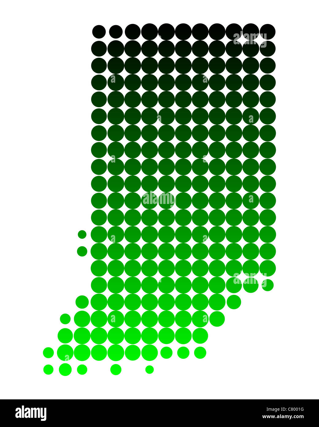 Map of Indiana Stock Photo Alamy