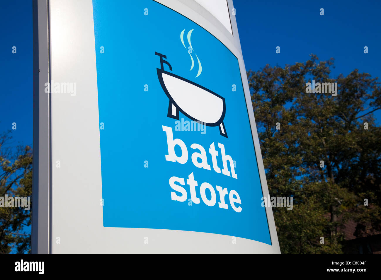 Sign, The Bath Store, London, UK Stock Photo Alamy