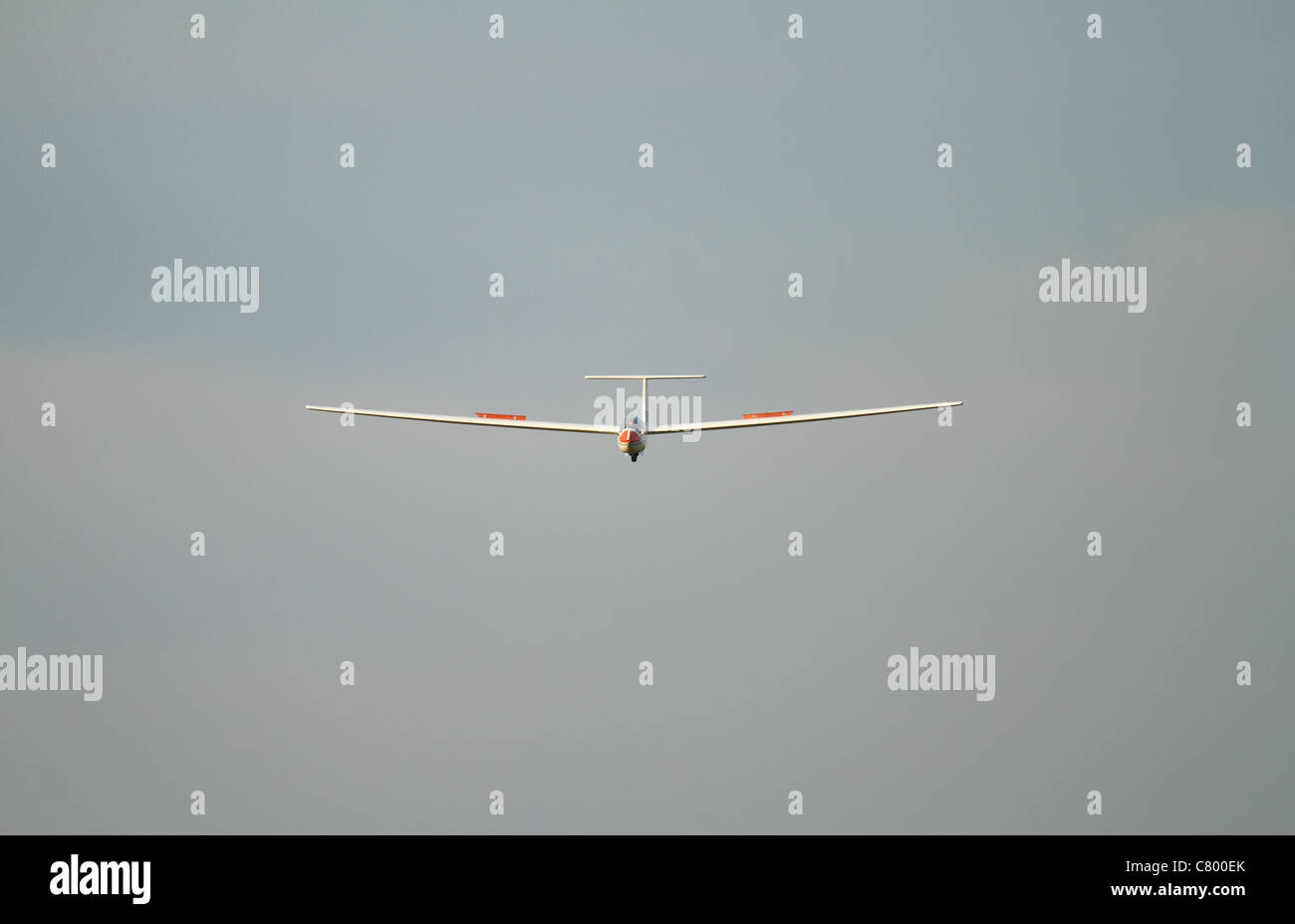 glider landing at sutton bank Stock Photo Alamy