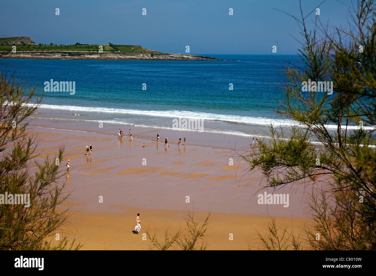 Sardinero beach Santander Cantabria Spain Stock Photo