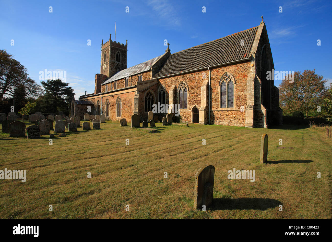 St. Peter and St. Paul's parish church at Watlington, Norfolk. Stock Photo