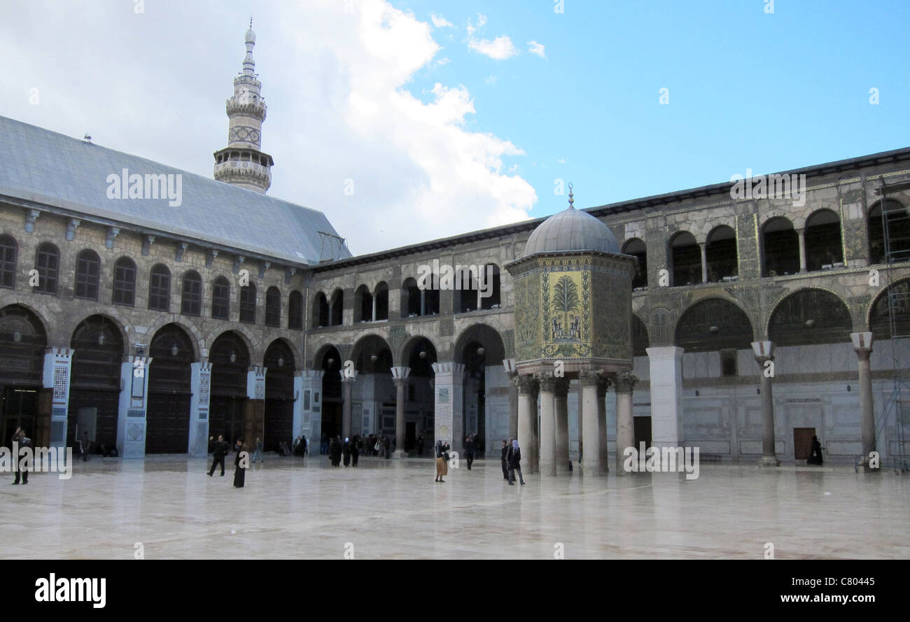 Umayyad mosque, Umayyaden Moschee Omajaden Moschee Syria, Syrien, Damaskus, Damascus Stock Photo