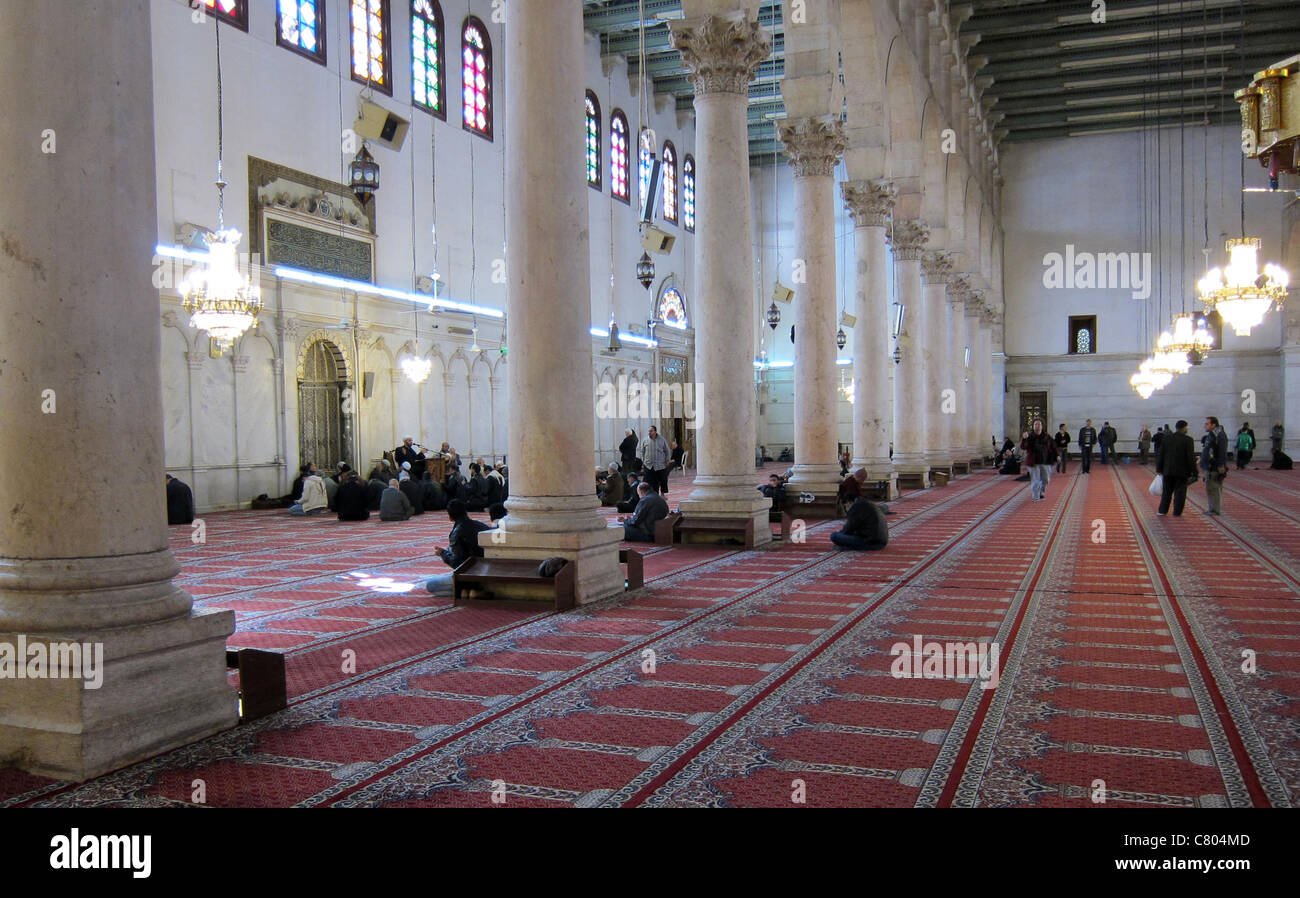Umayyad mosque, Umayyaden Moschee Omajaden Moschee Syria, Syrien, Damaskus, Damascus Stock Photo