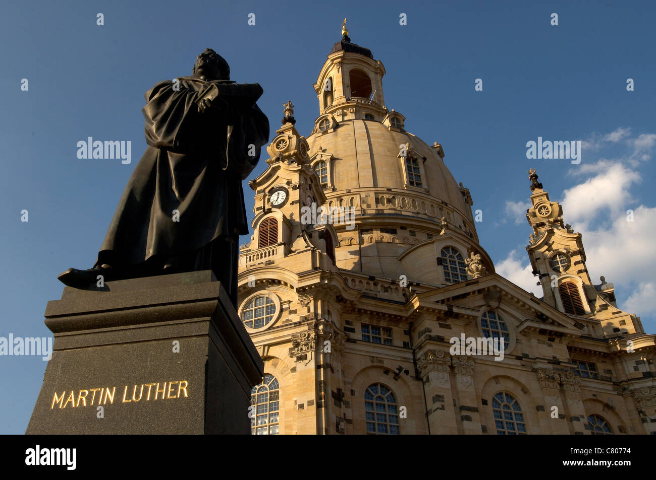 Germany, Saxony, Dresden, Frauenkirche church Stock Photo