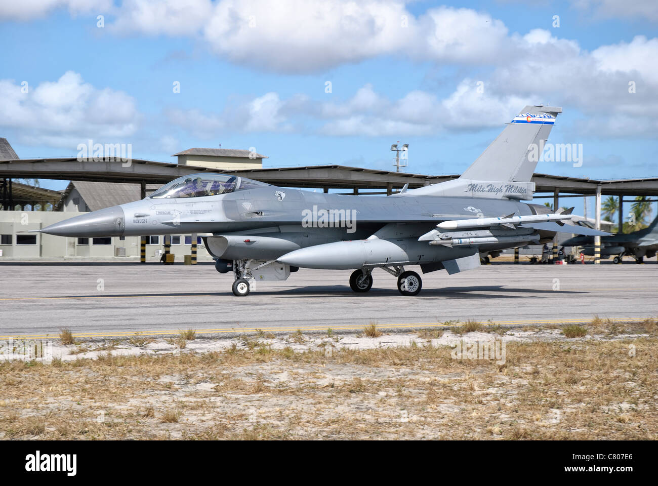 A U.S. Air Force F-16C Fighting Falcon At Natal Air Force Base, Brazil ...