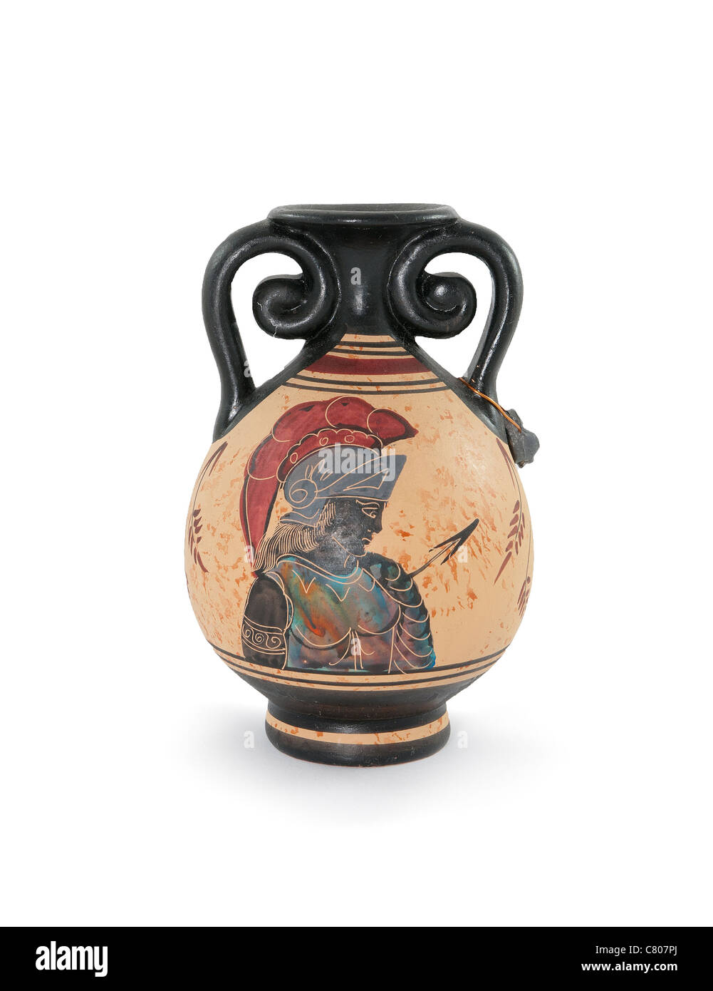Ancient Greek vase isolated on white background Stock Photo Alamy