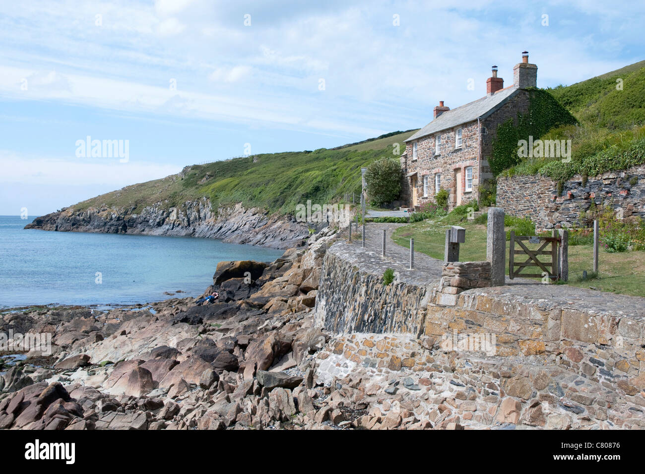 Quay Cottage overlooking the small cove at Port Quin near Port Isaac