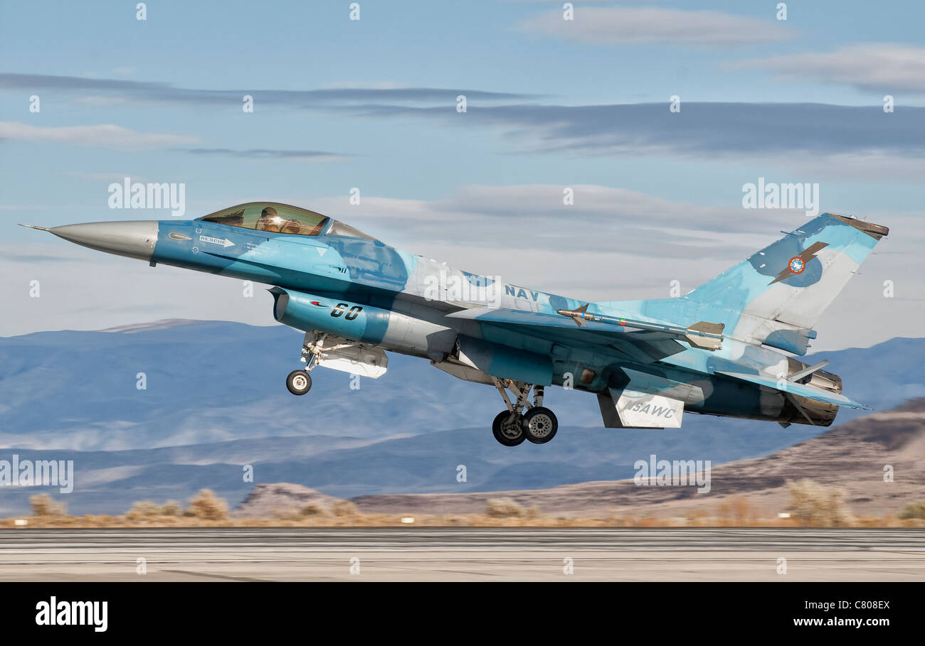 An F16A Fighting Falcon of the famous US Navy TOPGUN Naval Fighter