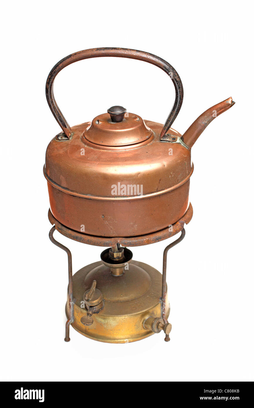 retro teapot gasstove Stock Photo Alamy