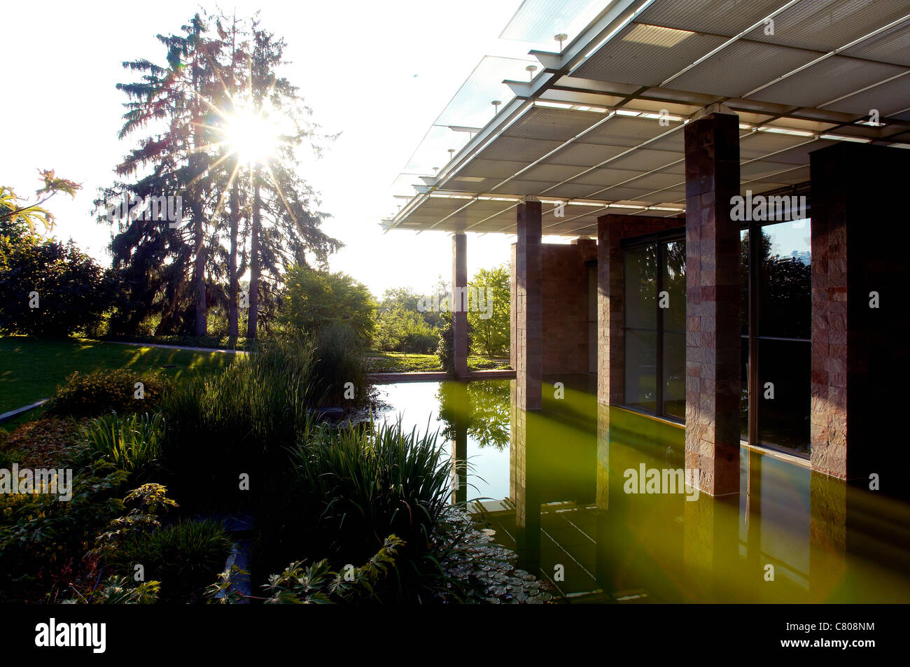 Switzerland, Basel, Beyeler foundation, architecture by Renzo Piano Stock Photo