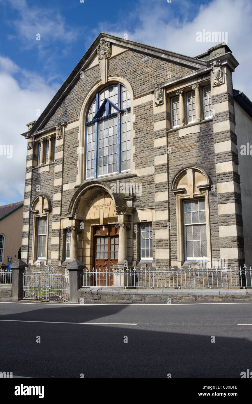 Bethesda, Calvinistic Methodist Chapel in Llanwrtyd Wells, Powys Wales. Stock Photo