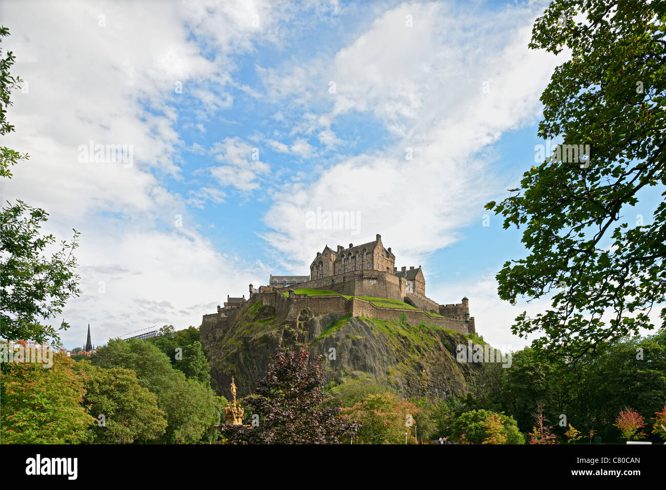 Edinburgh Castle, Scotland, Europe, in August Stock Photo