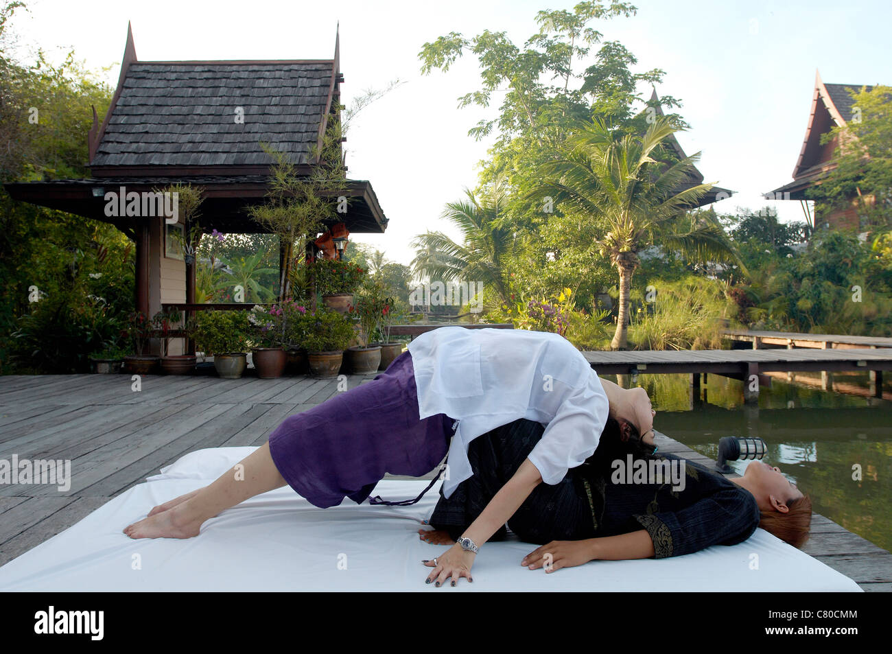 Thai massage Stock Photo