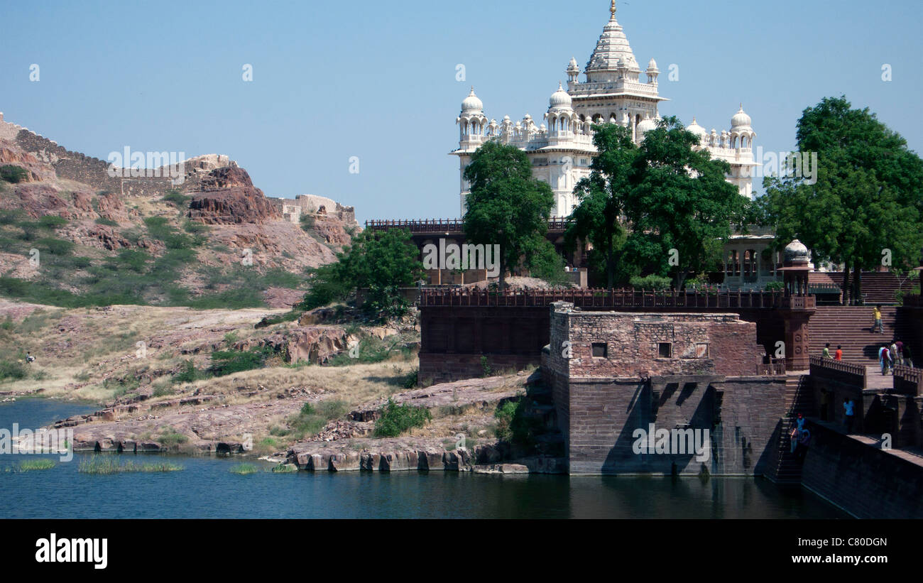 Jaswant Thada Mausoleum Jodhpur Rajasthan India Stock Photo