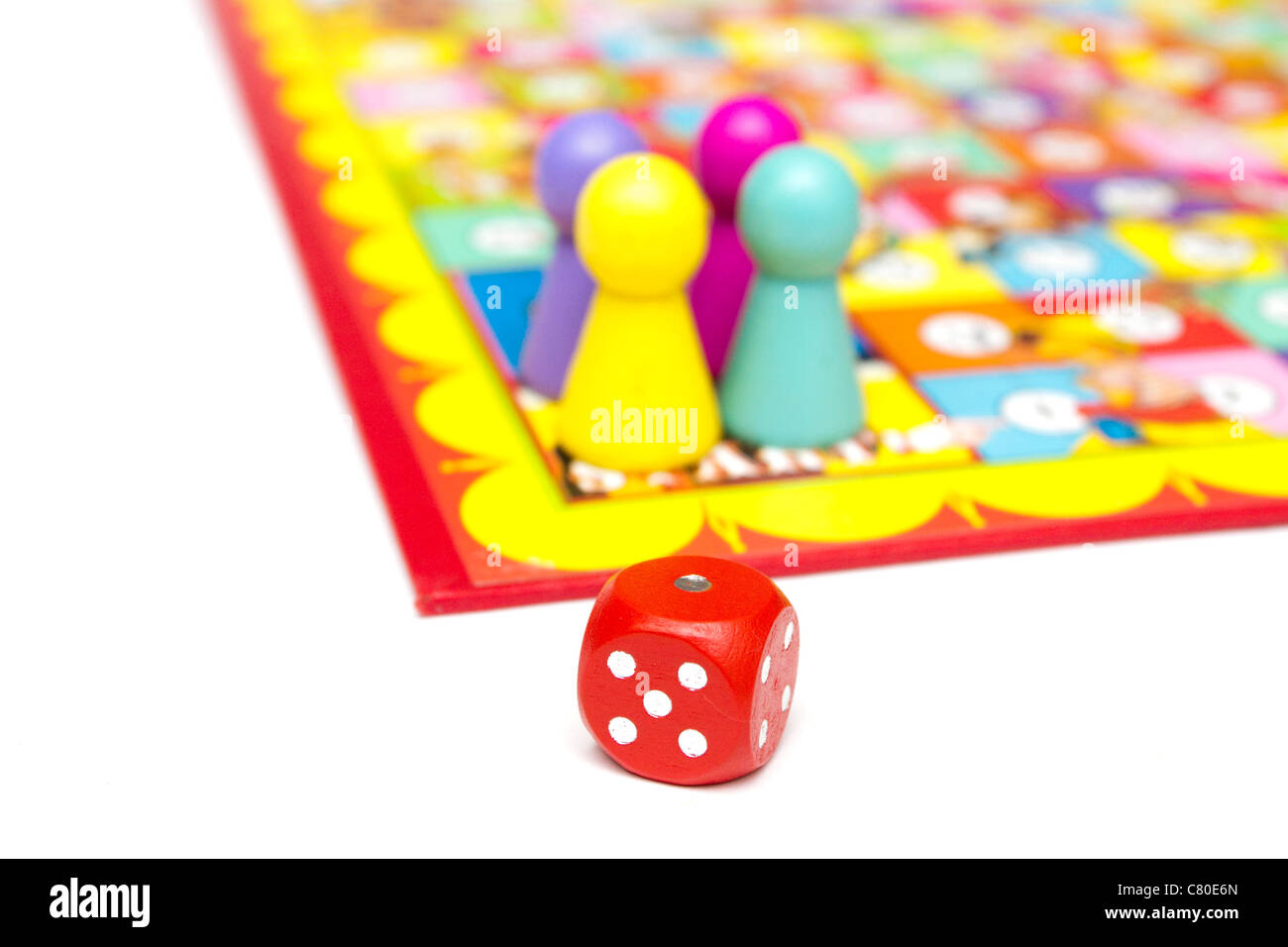Snakes and ladders traditional board game Stock Photo Alamy