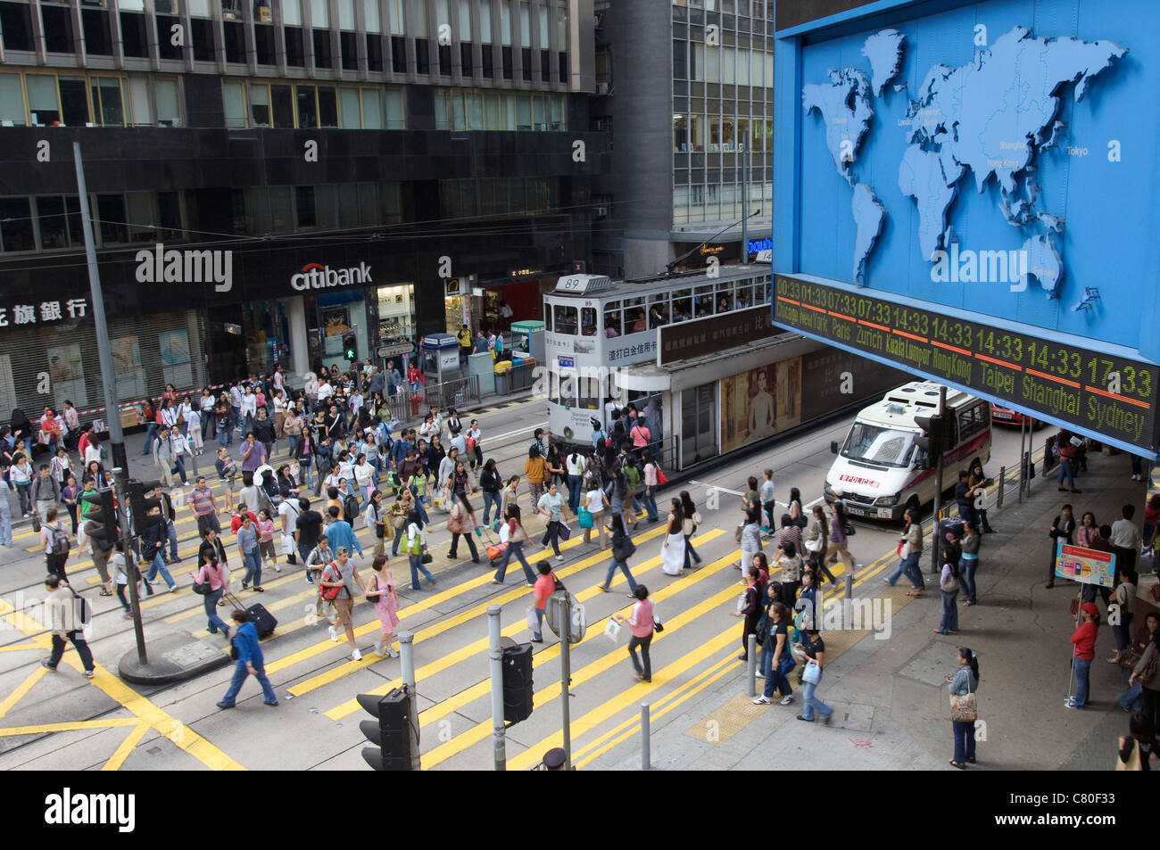 Hong kong streets overview hi-res stock photography and images - Alamy