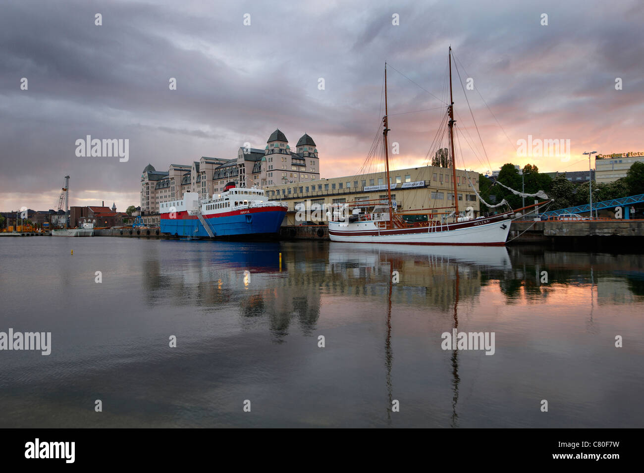 Norway, Oslo, the harbour Stock Photo