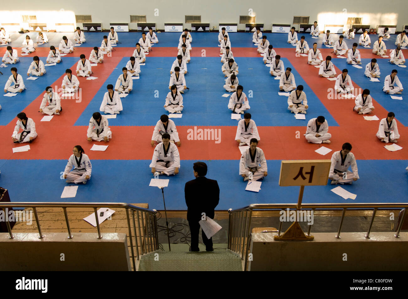 South Korea, Seoul, martial arts gym Stock Photo