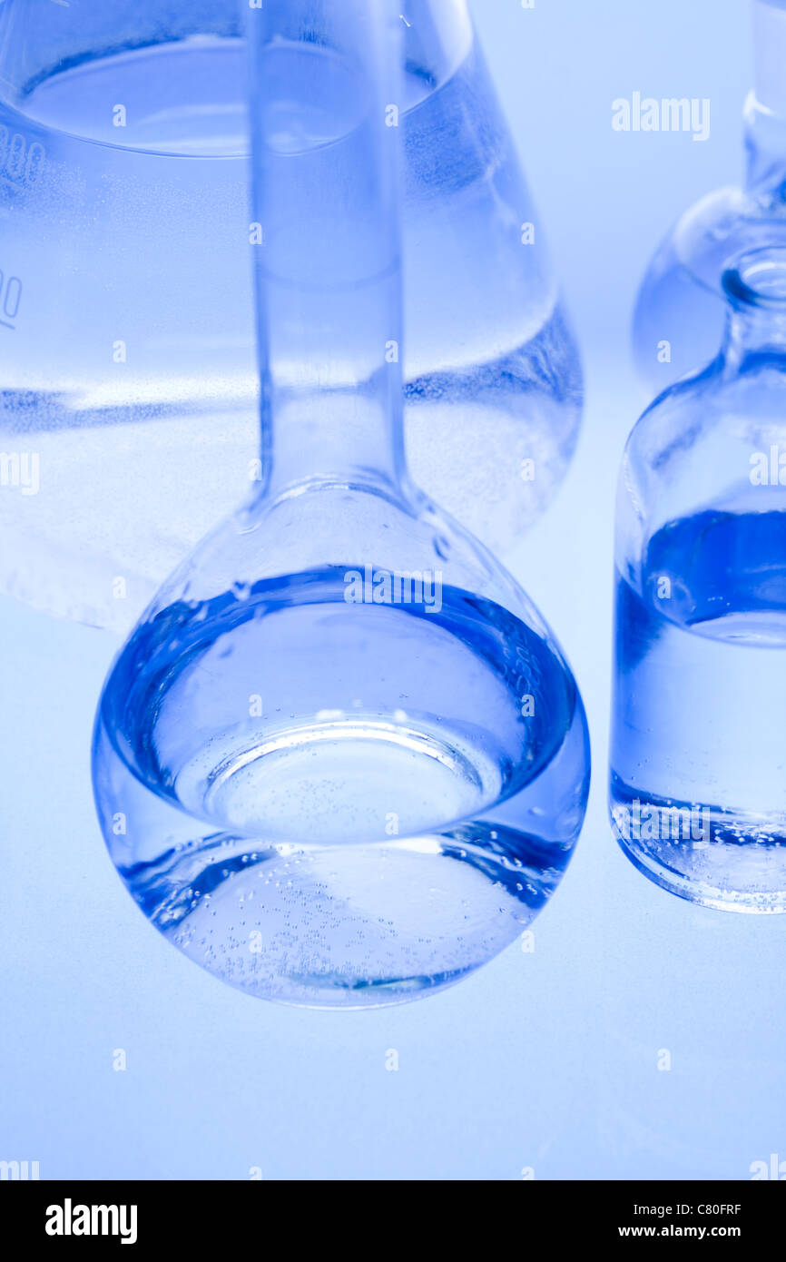 Glass in laboratory Stock Photo - Alamy