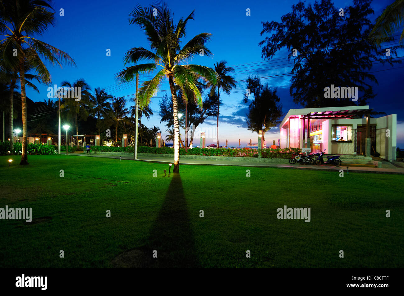 Thailand Phuket Kata Noi Beach Club Bar Stock Photo